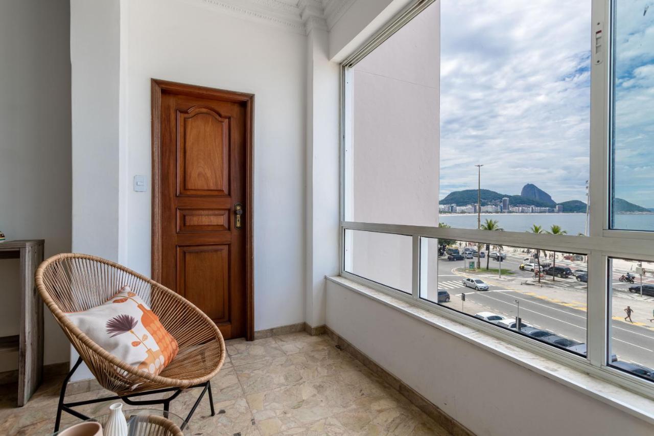 דירות ריו דה ז'ניירו Sofisticado Em Copacabana - Vista Para Praia - A403 Z3 מראה חיצוני תמונה